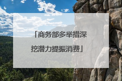 商务部多举措深挖潜力提振消费