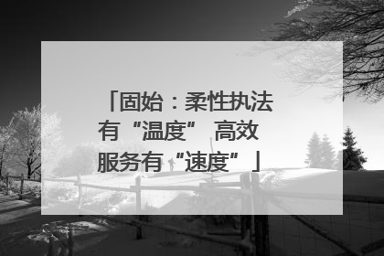 固始：柔性执法有“温度” 高效服务有“速度”