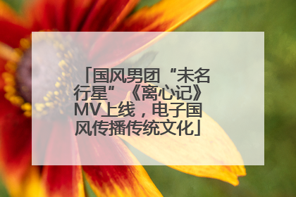国风男团“未名行星”《离心记》MV上线，电子国风传播传统文化