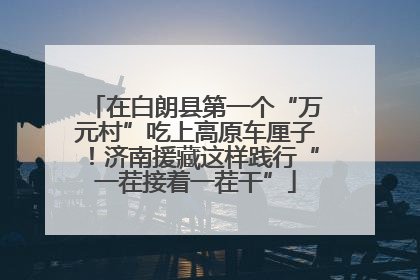 在白朗县第一个“万元村”吃上高原车厘子！济南援藏这样践行“一茬接着一茬干”