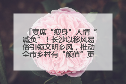 宴席“瘦身”人情“减负”！长沙以移风易俗引领文明乡风，推动全市乡村有“颜值”更显“气质”