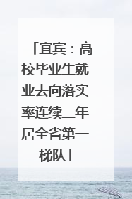 宜宾：高校毕业生就业去向落实率连续三年居全省第一梯队