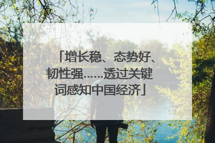 增长稳、态势好、韧性强……透过关键词感知中国经济