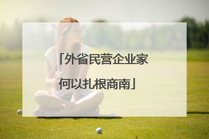 外省民营企业家何以扎根商南