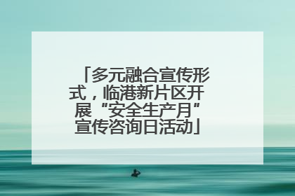 多元融合宣传形式，临港新片区开展“安全生产月”宣传咨询日活动