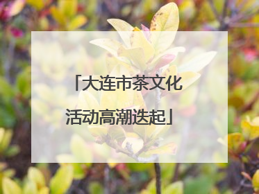 大连市茶文化活动高潮迭起