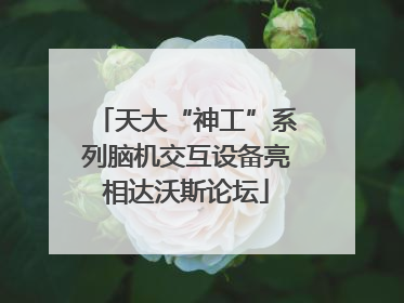 天大“神工”系列脑机交互设备亮相达沃斯论坛