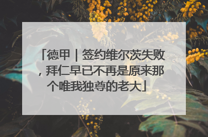 德甲｜签约维尔茨失败，拜仁早已不再是原来那个唯我独尊的老大