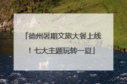 德州暑期文旅大餐上线！七大主题玩转一夏