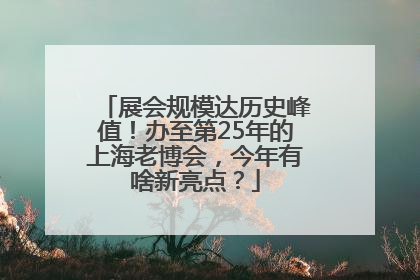 展会规模达历史峰值！办至第25年的上海老博会，今年有啥新亮点？