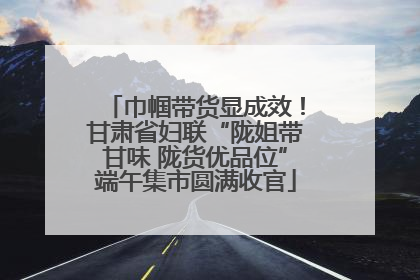 巾帼带货显成效！甘肃省妇联“陇姐带甘味 陇货优品位”端午集市圆满收官