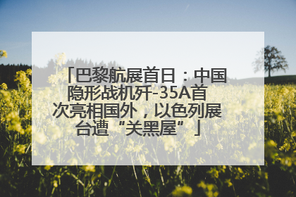 巴黎航展首日：中国隐形战机歼-35A首次亮相国外，以色列展台遭“关黑屋”