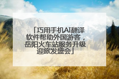 巧用手机AI翻译软件帮助外国游客，岳阳火车站服务升级迎旅发盛会