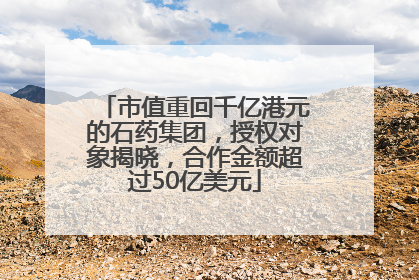 市值重回千亿港元的石药集团，授权对象揭晓，合作金额超过50亿美元