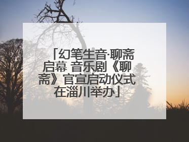 幻笔生音·聊斋启幕 音乐剧《聊斋》官宣启动仪式在淄川举办
