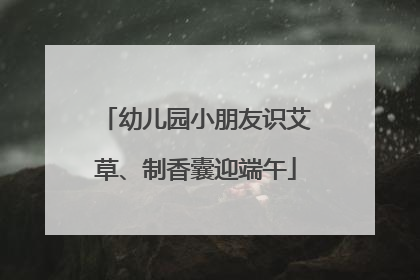 幼儿园小朋友识艾草、制香囊迎端午