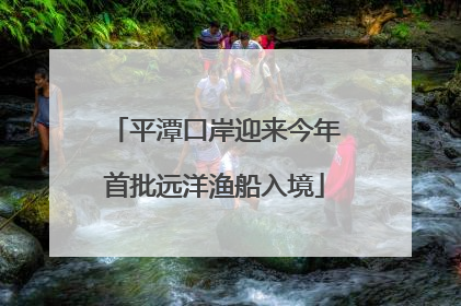 平潭口岸迎来今年首批远洋渔船入境