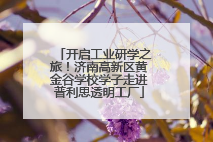 开启工业研学之旅！济南高新区黄金谷学校学子走进普利思透明工厂