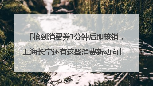 抢到消费券1分钟后即核销，上海长宁还有这些消费新动向
