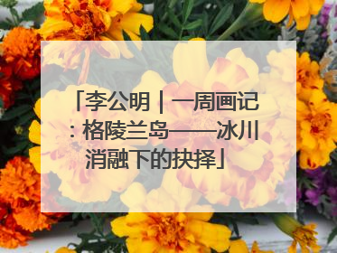 李公明｜一周画记：格陵兰岛——冰川消融下的抉择