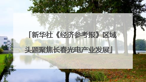新华社《经济参考报》区域头题聚焦长春光电产业发展