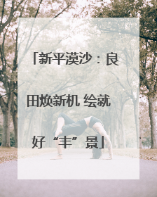 新平漠沙：良田焕新机 绘就好“丰”景