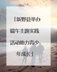 新野县举办端午主题实践活动助力青少年成长