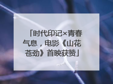 时代印记×青春气息，电影《山花苍劲》首映获赞