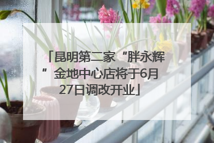 昆明第二家“胖永辉”金地中心店将于6月27日调改开业