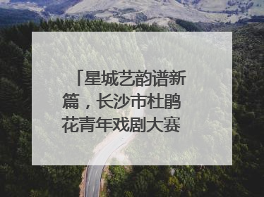 星城艺韵谱新篇，长沙市杜鹃花青年戏剧大赛竞演活动落幕