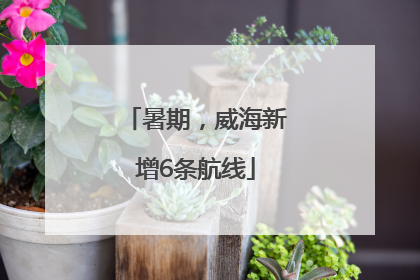 暑期，威海新增6条航线