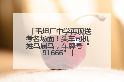 毛坦厂中学再现送考名场面！头车司机姓马属马，车牌号“91666”