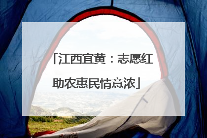 江西宜黄：志愿红助农惠民情意浓