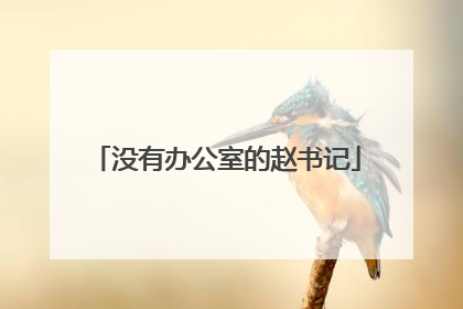 没有办公室的赵书记