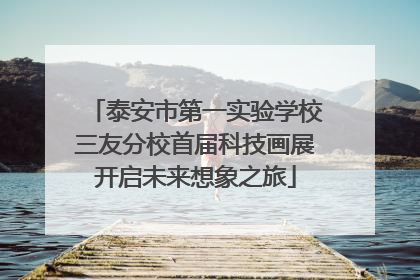 泰安市第一实验学校三友分校首届科技画展开启未来想象之旅