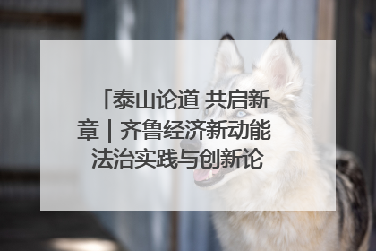 泰山论道 共启新章｜齐鲁经济新动能 法治实践与创新论坛成功举办