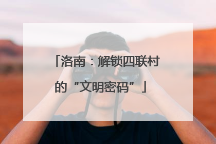 洛南：解锁四联村的“文明密码”