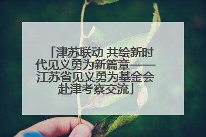 津苏联动 共绘新时代见义勇为新篇章——江苏省见义勇为基金会赴津考察交流