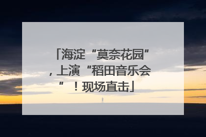海淀“莫奈花园”，上演“稻田音乐会”！现场直击