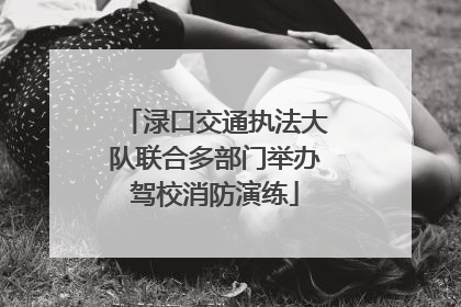 渌口交通执法大队联合多部门举办驾校消防演练