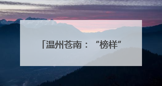 温州苍南：“榜样”成“邻里” 为乡村振兴注入好人力量