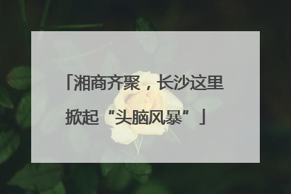 湘商齐聚，长沙这里掀起“头脑风暴”