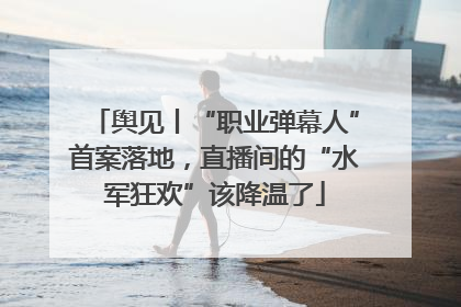 舆见丨“职业弹幕人”首案落地，直播间的“水军狂欢”该降温了