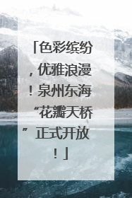 色彩缤纷，优雅浪漫！泉州东海“花瓣天桥”正式开放！