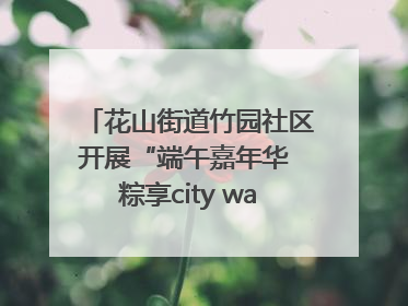 花山街道竹园社区开展“端午嘉年华 粽享city walk”主题活动