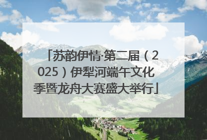 苏韵伊情·第二届（2025）伊犁河端午文化季暨龙舟大赛盛大举行