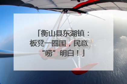 衡山县东湖镇：板凳一圈围，民意“唠”明白！