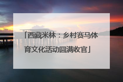 西藏米林：乡村赛马体育文化活动圆满收官