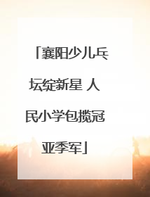襄阳少儿乓坛绽新星 人民小学包揽冠亚季军