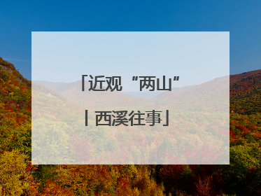 近观“两山”丨西溪往事